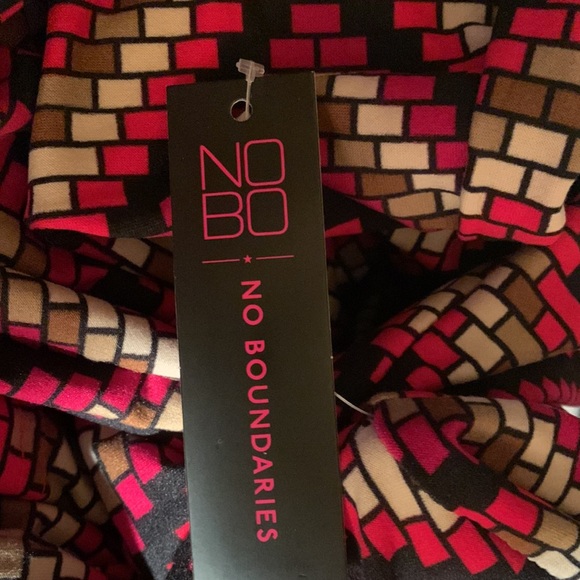 🎅 NO BOUNDARIES High Rise Geometric Flare Pants NWT XXL - Picture 12 of 14